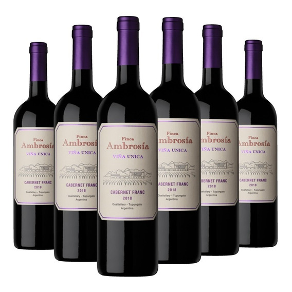 Vinos Viña Unica Cabernet Franc 750c Caja X6 Bodega Ambrosia