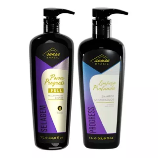 Sense Brasil Shampoo Limpeza Profunda 1l + Selagem Power 1l