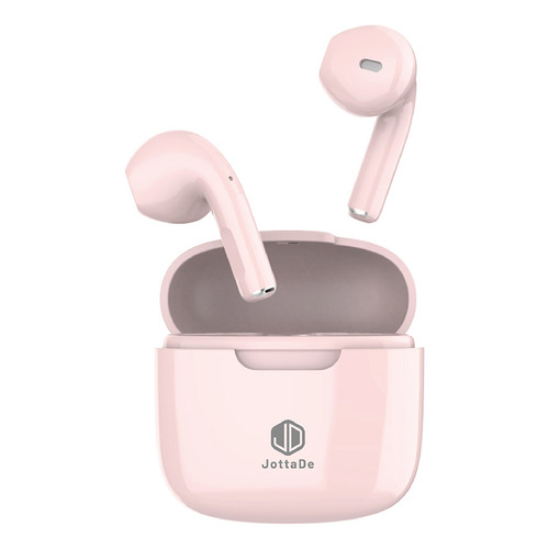 Auriculares Inalámbricos Jd Air Free In Ear Bluetooth Manos Libres Táctil Color Rosa