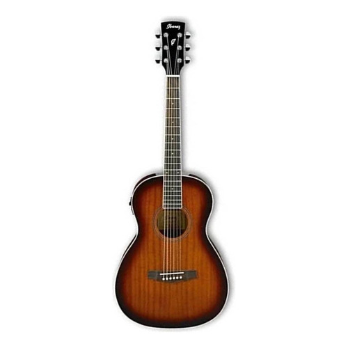 Guitarra Electroacústica Ibanez PF PN12E para diestros vintage mahogany sunburst nandu brillante