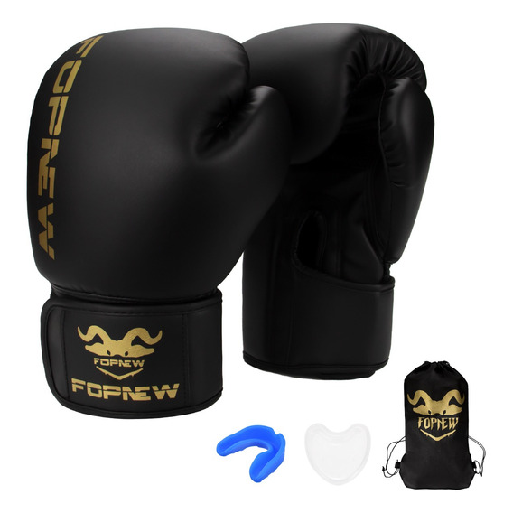 Juego De Guantes De Boxeo Profesionales Con Velcro 8-16 0z