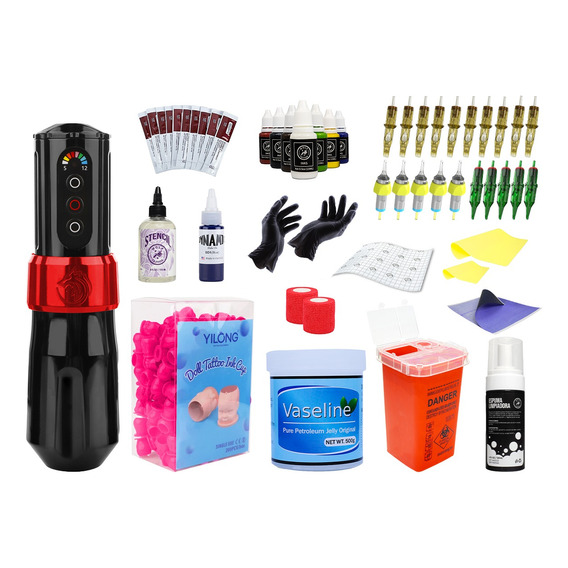 Kit Para Tatuar Profesional Máquina Pen Inalámbrica Wot One