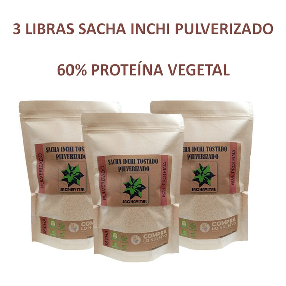 Proteina Vegetal Sacha Inch 3lb - g a $72