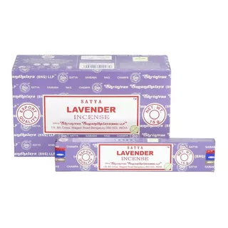 Sahumerios Satya Nag Champa - 12 Unidades Fragancia Lavanda