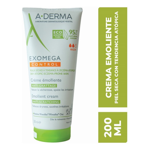 A-derma Exomega Control Crema Piel Tendencia Atópica 200ml