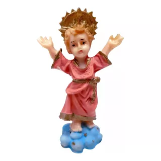 Imagen Divino Niño Jesús 9 Cm Pvc  Irrompible Nuevo