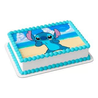 Papel De Arroz Para Bolo Comestível Lilo E Stitch  Cod 1