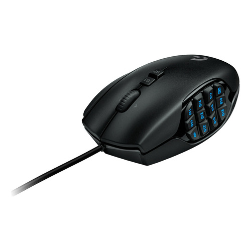 Logitech G600, Mouse Gaming Mmo Con 20 Botones Optimizados Color Negro