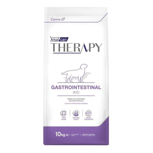 Alimento Vitalcan Therapy Gastrointestinal AID para perro todas las edades todos los tamaños sabor mix en bolsa de 10kg