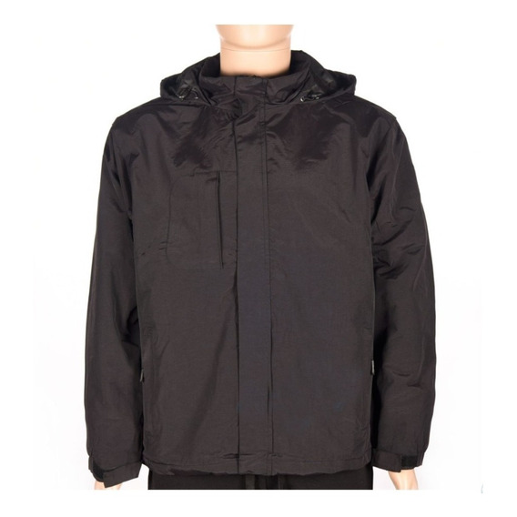 Campera Deluxe Unisex Impermeable Negra - Mundo Trabajo