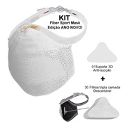 Kit Máscara Fiber Knit 3d Sport Com 1 Suporte, 30 Refil E Nf