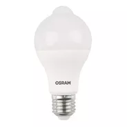 Lámpara Led Osram C/ Sensor Movimiento 9w Luz Fria E27