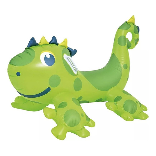 Inflable Para Piscina Dinosaurio Con Manijas Niños Color Verde