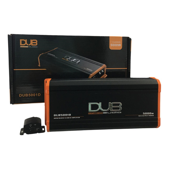 Amplificador Dub 1ch Clase D 5000w Max Dub5001d 1 Ohm Color Negro