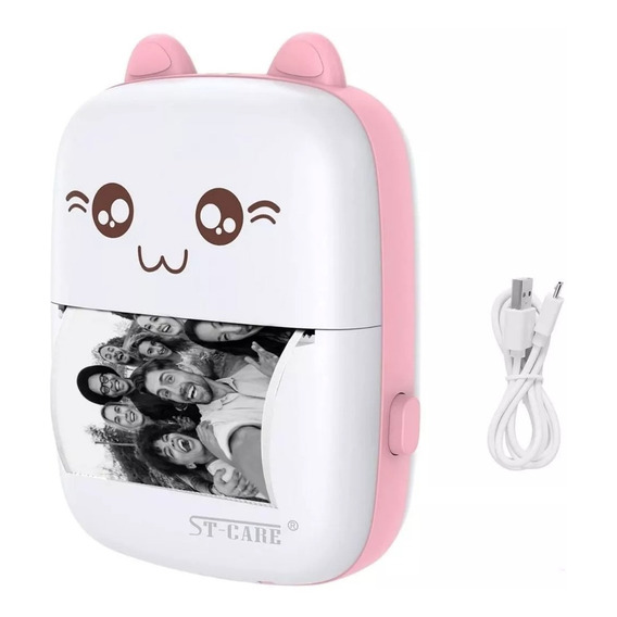 Impresora Térmica Gatito Bluetooth + 3 Papel Adhesivo