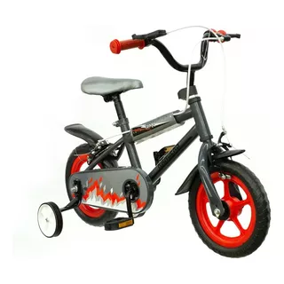 Bicicleta Infantil Rodado 12 Randers Funny Reforzada Color Gris