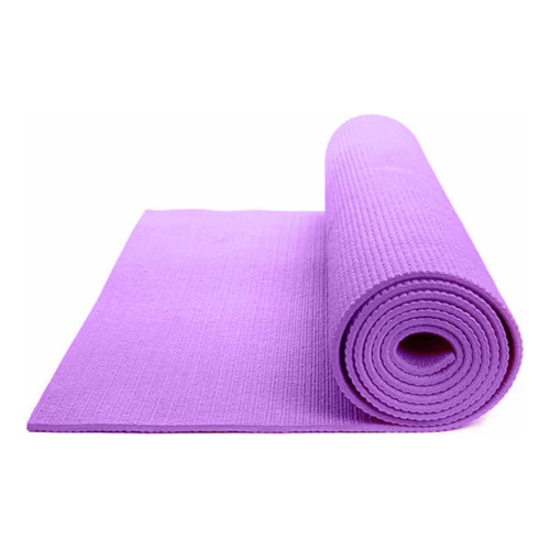 Colchoneta Yoga Pilates Gimnasia 180 x 60 cm x 10mm  Violeta