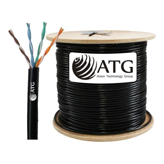 Cable Utp 100% Cobre Atg Cat5e Exterior Redes Cctv