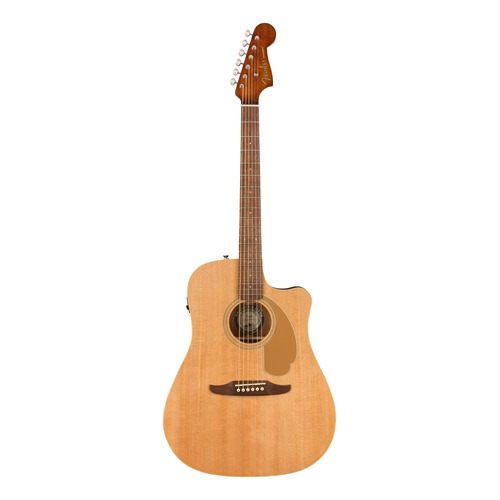 Guitarra Electroacústica Fender California Redondo Player para diestros natural mate