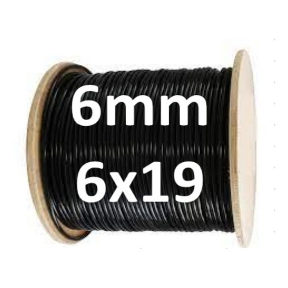 Cable Forrado Gimnasio Multigym  6mm Por 50 Metros