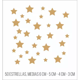 Vinilos Decorativos Pared Estrellas 50 Unidades 