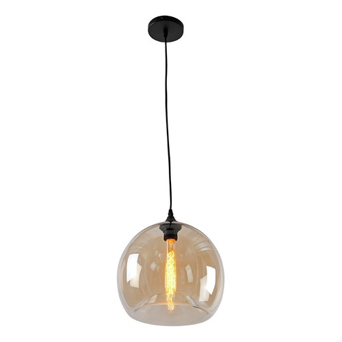 Luminario Colgante Led Vintage Cristal Ambar C072/ab Calux