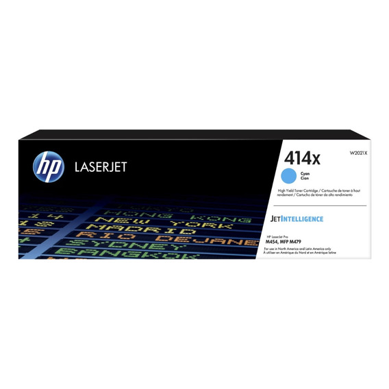 Toner Hp W2021x Cyan Original Hp 414x Laserjet M454 / M479