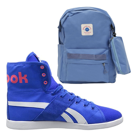 Set P/ Mujer De Championes Reebok Top Down + Mochila Urbana