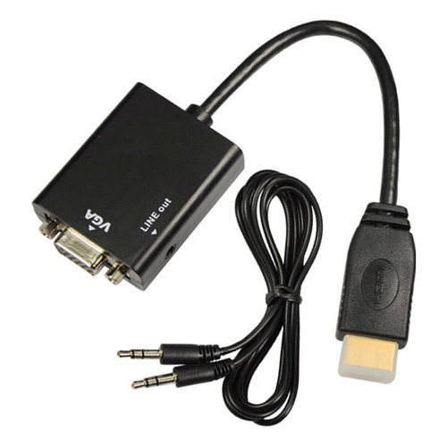 Cable Convertidor De Hdmi A Vga Con Audio