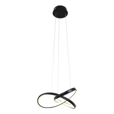 Colgante Led Orbit 40w Negro Diseño Vanguardista Luz Dinám Negro