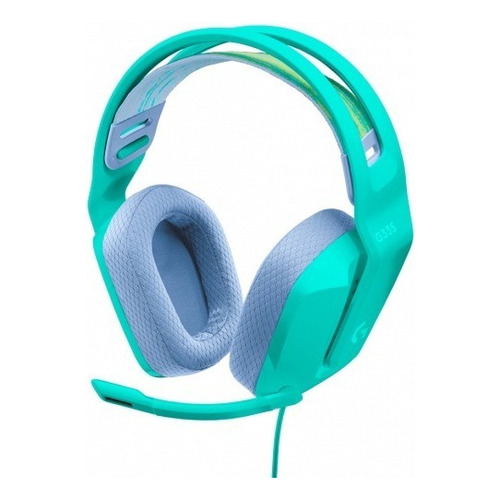 Audífonos over-ear Logitech G Series G335 981-000977, color verde menta.