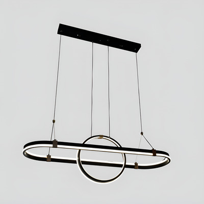 Colgante Oriana Led 72w 900mm Negro Calido