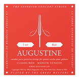 Cuerdas Guitarra Clasica Augustine Classic Red Tension Media