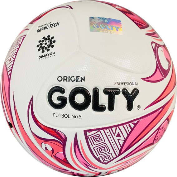 Balon Futbol Golty Pro Origen Laminado #5 Rosado