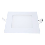 Plafon Led Quadrado 6w Painel Embutir Slim Avant 6500k