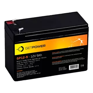 Bateria Getpower 9ah Estacionaria Vrla Para Luz De Segurança