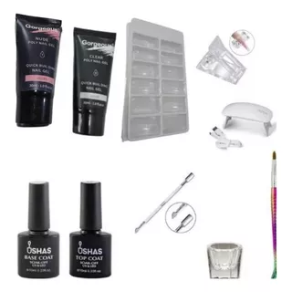 Kit Uñas Polygel 10 Piezas  Mym Ventas