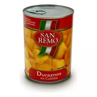 Duraznos En Cubos 580 Gr San Remo