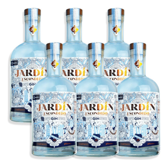 Jardín Escondido Gin Edición Campeones Del Mundo 750ml X6u