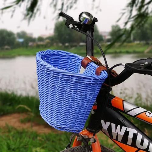 Cesta para bicicleta I Bike Basket para niños Front Guidon Cesta para  bicicletas Teci Cor Azul