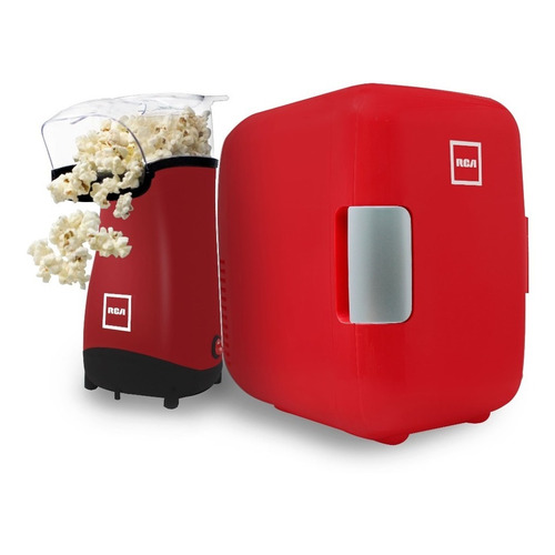 Rca Combo Botanero (mini Refrigerador + Palomitero) Rc-cb Color Rojo