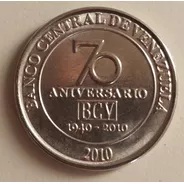 Moneda Venezuela 50 Céntimos 2010 Conmemorativa Bcv Unc
