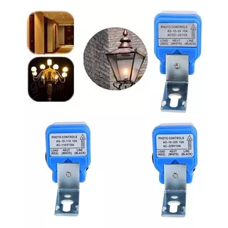 Pack 3 Fotoceldas Sensor Encendido Luminarias Baliza 220 Vac