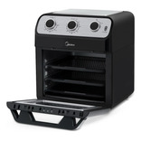 Horno Eléctrico / Freidora De Aire Midea 12l, 1 Año Color Negro 110v