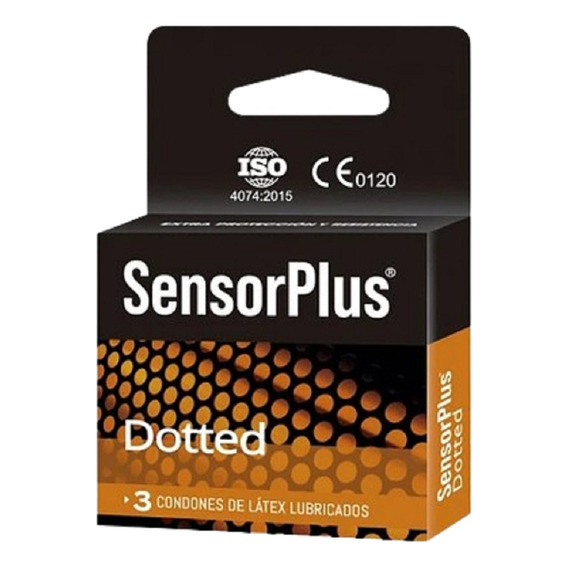 Caja 3 Preservativos Dotted Sensorplus