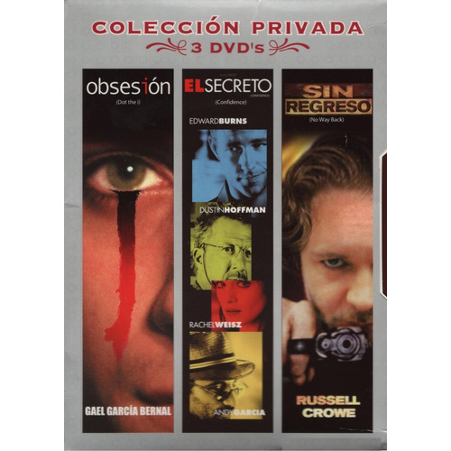 Obsesion & El Secreto & Sin Regreso Boxset 3 Peliculas Dvd