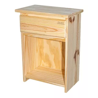 Mesa Mesita De Luz Pino Natural Economica Con Cajon