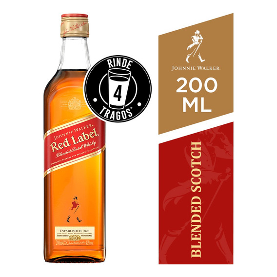 Whisky Johnnie Walker Red Label 40° 200ml