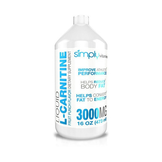 2 Frascos L Carnitina Simply 3000mg - 32 Servicios 