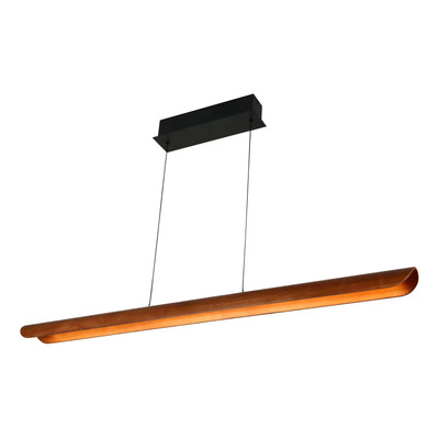 Colgante Woody Led Madera Natural Dimerizable 120cm Gmg 